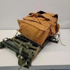 Spirit West Camp Trails 1946 Canvas 45L External Frame (Army Green & Tan) Gear