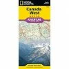 National Geographic Canada West Adventure Map Western Canada