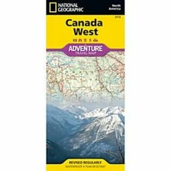 National Geographic Canada West Adventure Map Western Canada