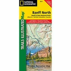 National Geographic Banff North Trail Map Canadian Rockies