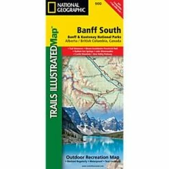 National Geographic Banff South Trail Map Canadian Rockies