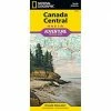 National Geographic Canada Central Adventure Map Maps