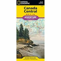 National Geographic Canada Central Adventure Map Maps